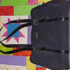 Minicci Black Shoulder Bag Purse Tote Large Handbag Adjustable Straps